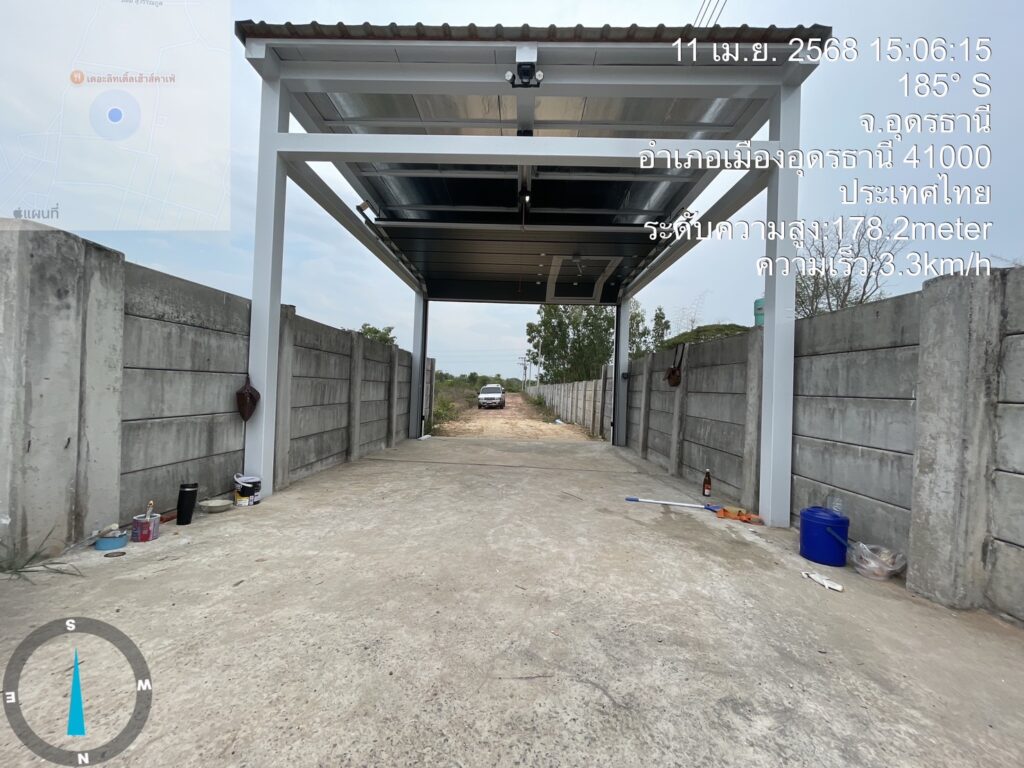 Installation photo of Standard Garage Door for Single House in Udon Thani by OZ DOOR (6)