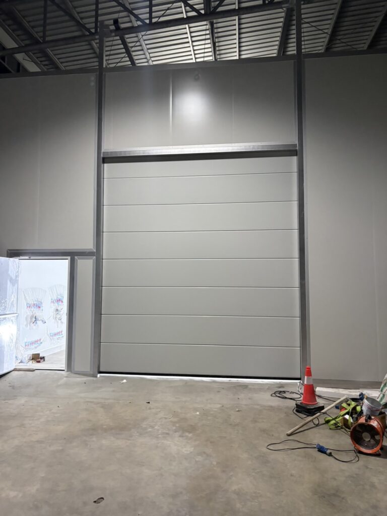 Installation photo of Overhead Doors for Manufacturing in Samut Prakan by OZ DOOR