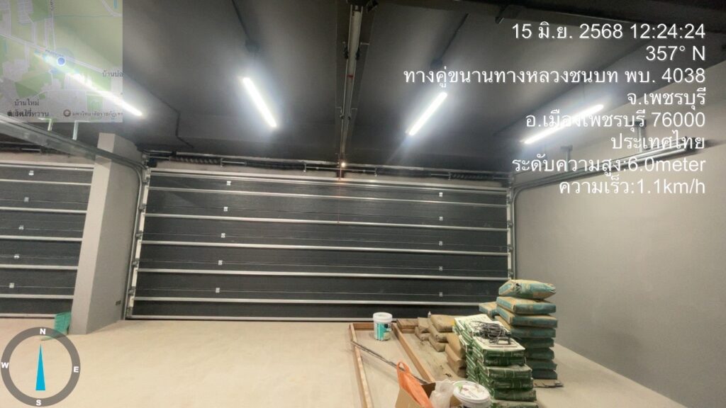 Installation photo of Standard Garage Door for Single House in Phetchaburi by OZ DOOR (3)