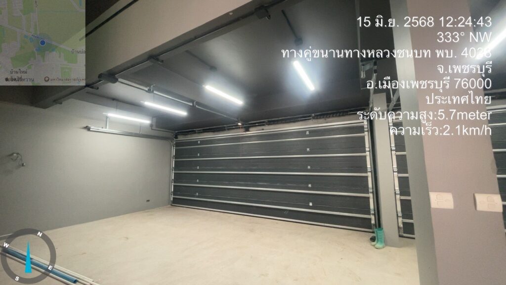 Installation photo of Standard Garage Door for Single House in Phetchaburi by OZ DOOR (4)