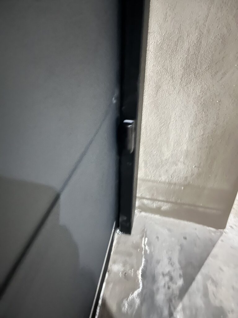 Installation photo of Standard Garage Door for Single House in Chonburi by OZ DOOR (3)