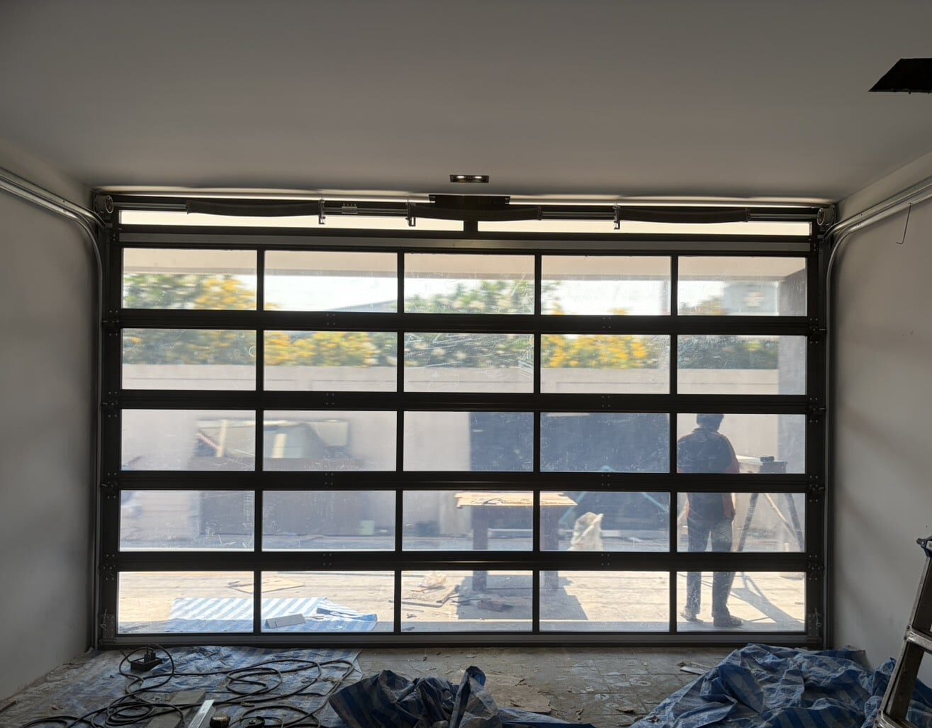 Installation photo of Garage Doors for Single House in Bangkok by OZ DOOR