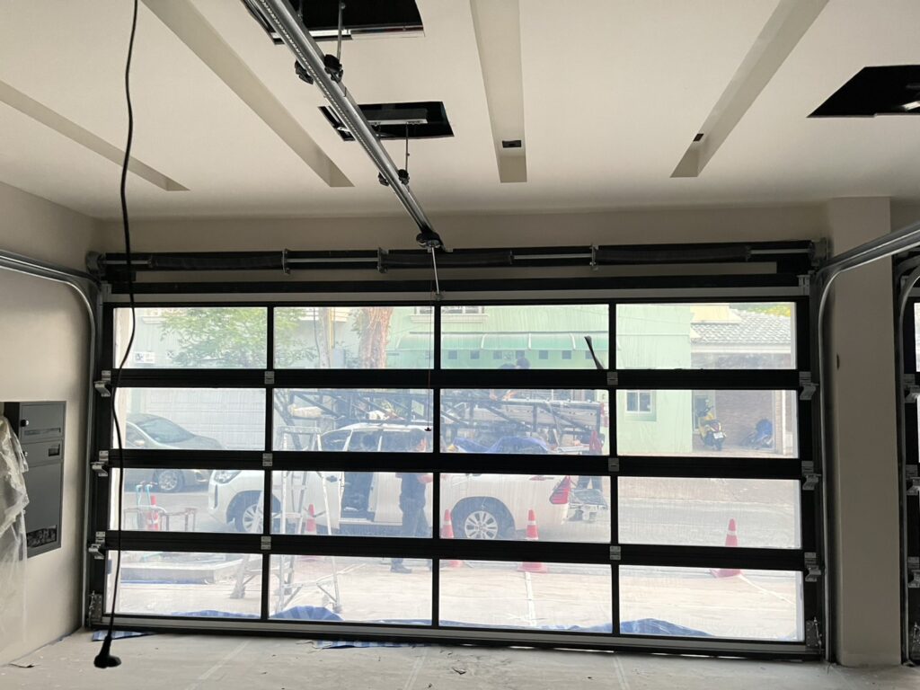 Installation photo of Garage Doors for Single House in Bangkok by OZ DOOR