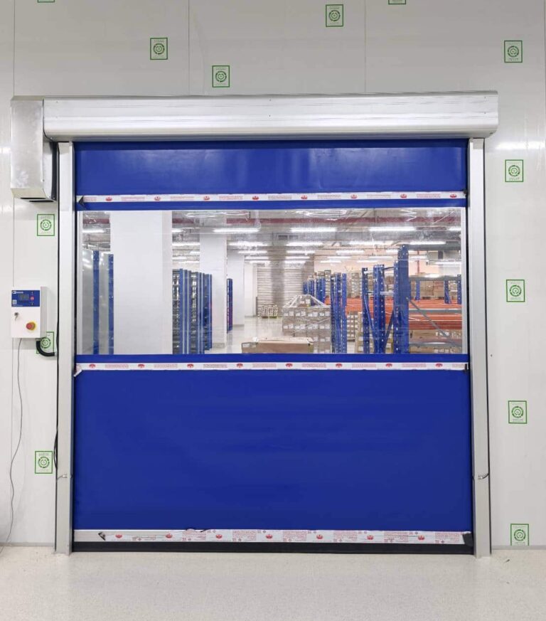 High speed door installed at a food and beverage facility in Thailand