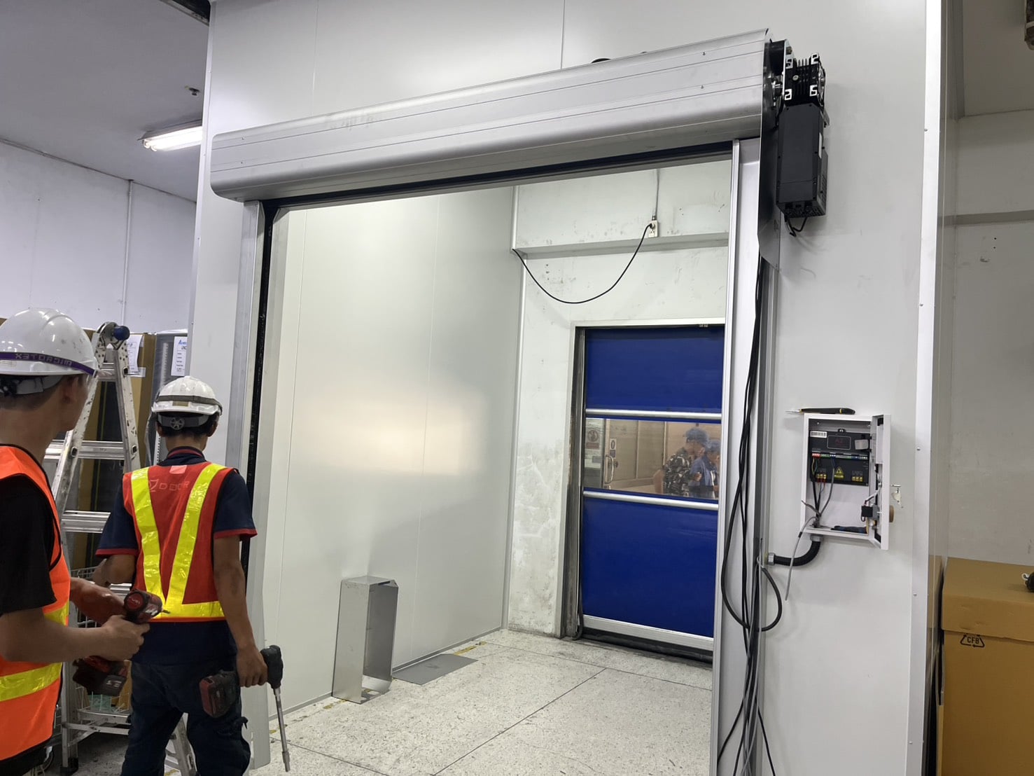 High speed door installed for a manufacturing facility in Ayutthaya