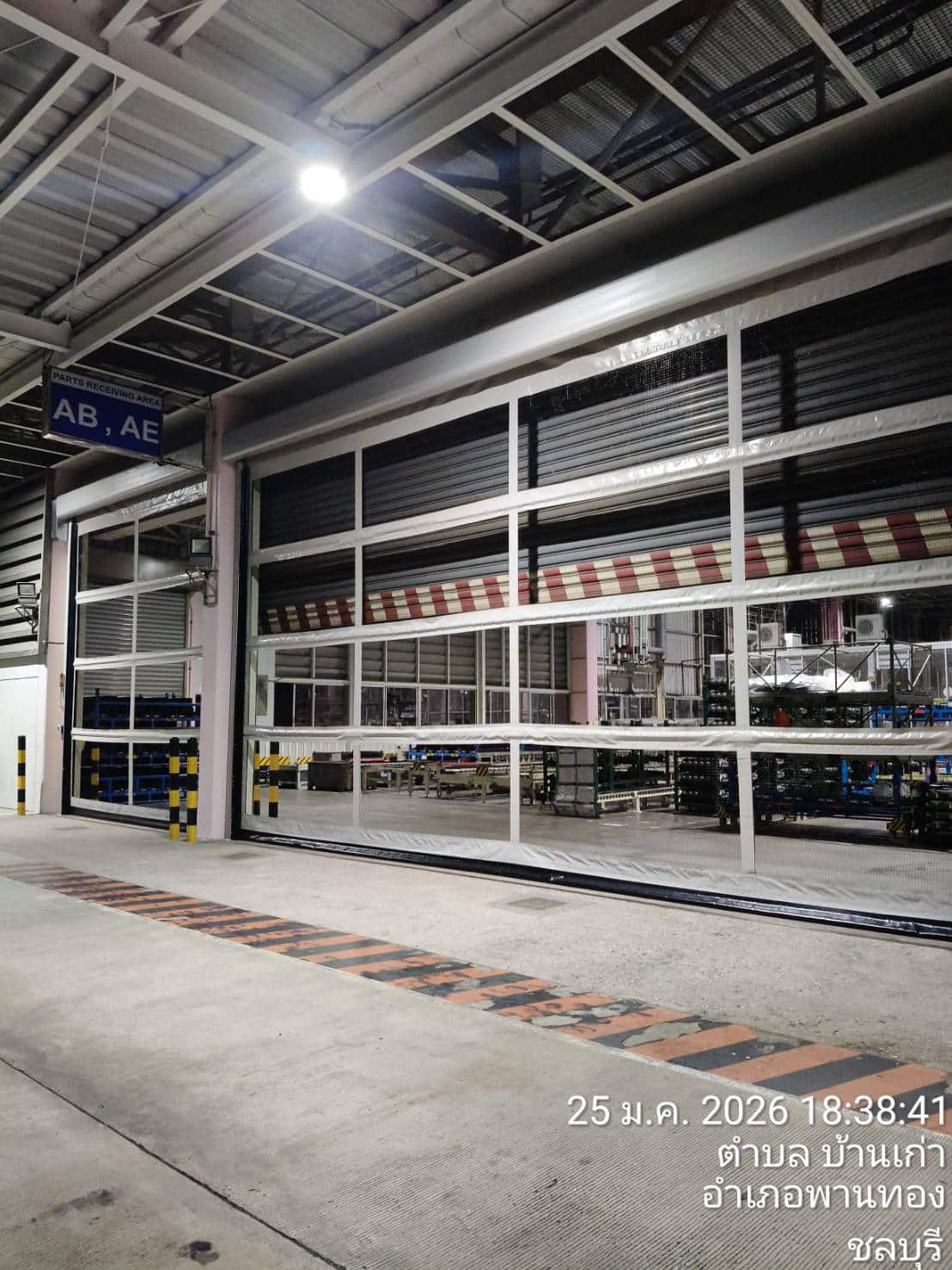 ภาพผลงานติดตั้งประตูไฮสปีด รุ่น Standard สำหรับโรงงานอุตสาหกรรม ที่ชลบุรี โดย OZ DOOR (9)