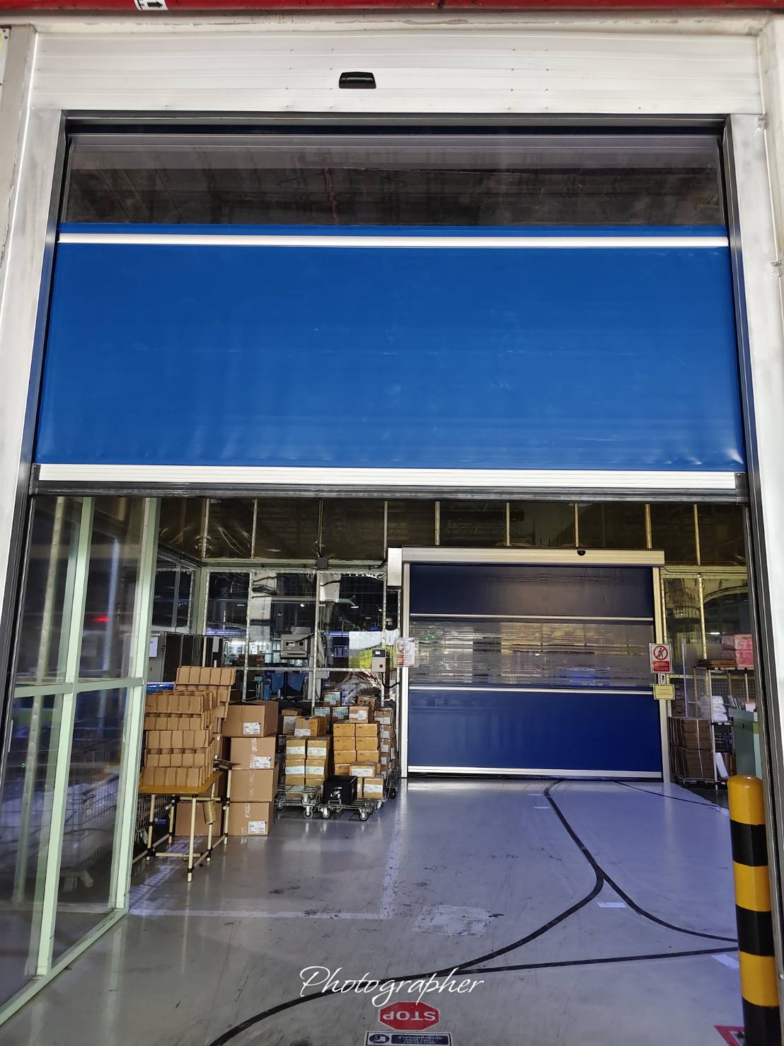 ภาพผลงานติดตั้งประตูไฮสปีด รุ่น Standard สำหรับโรงงานอุตสาหกรรม ที่ชลบุรี โดย OZ DOOR (3)