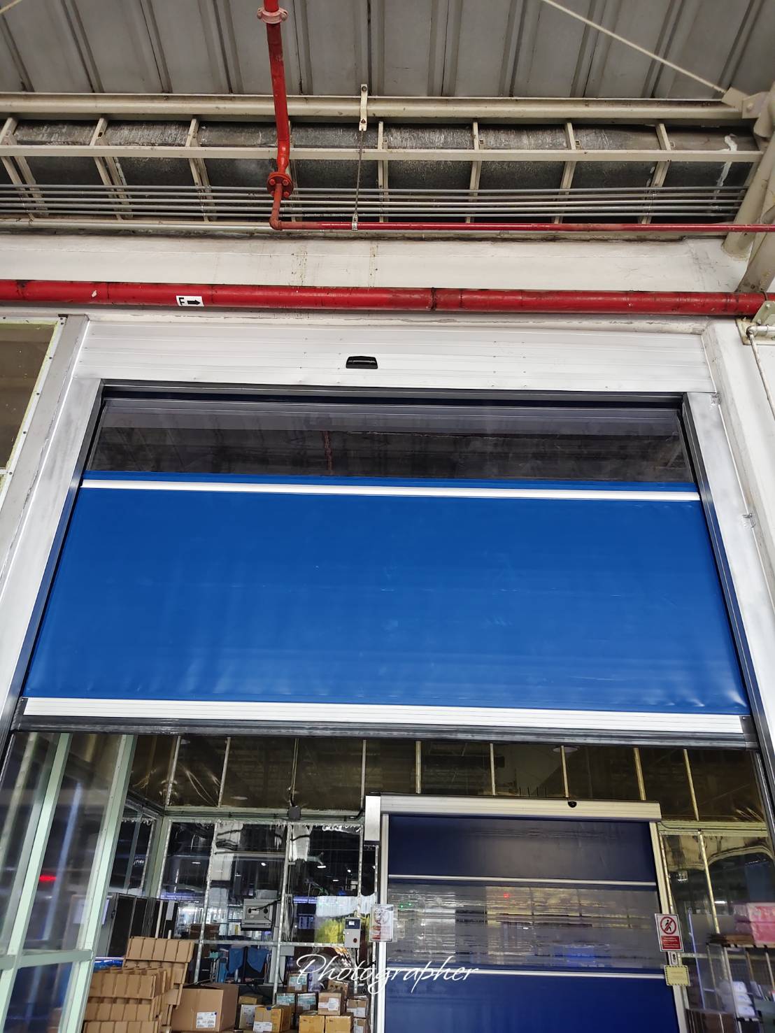 ภาพผลงานติดตั้งประตูไฮสปีด รุ่น Standard สำหรับโรงงานอุตสาหกรรม ที่ชลบุรี โดย OZ DOOR (4)