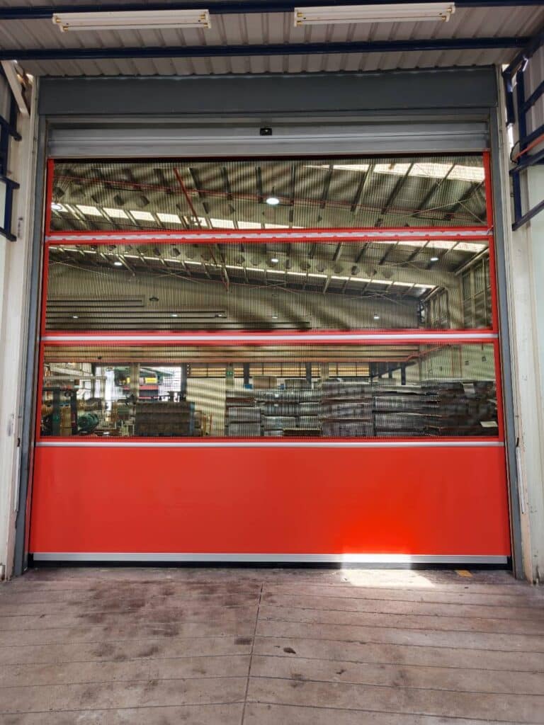 Installation photo of High Speed Doors for Food & Beverage in Samut Prakan by OZ DOOR