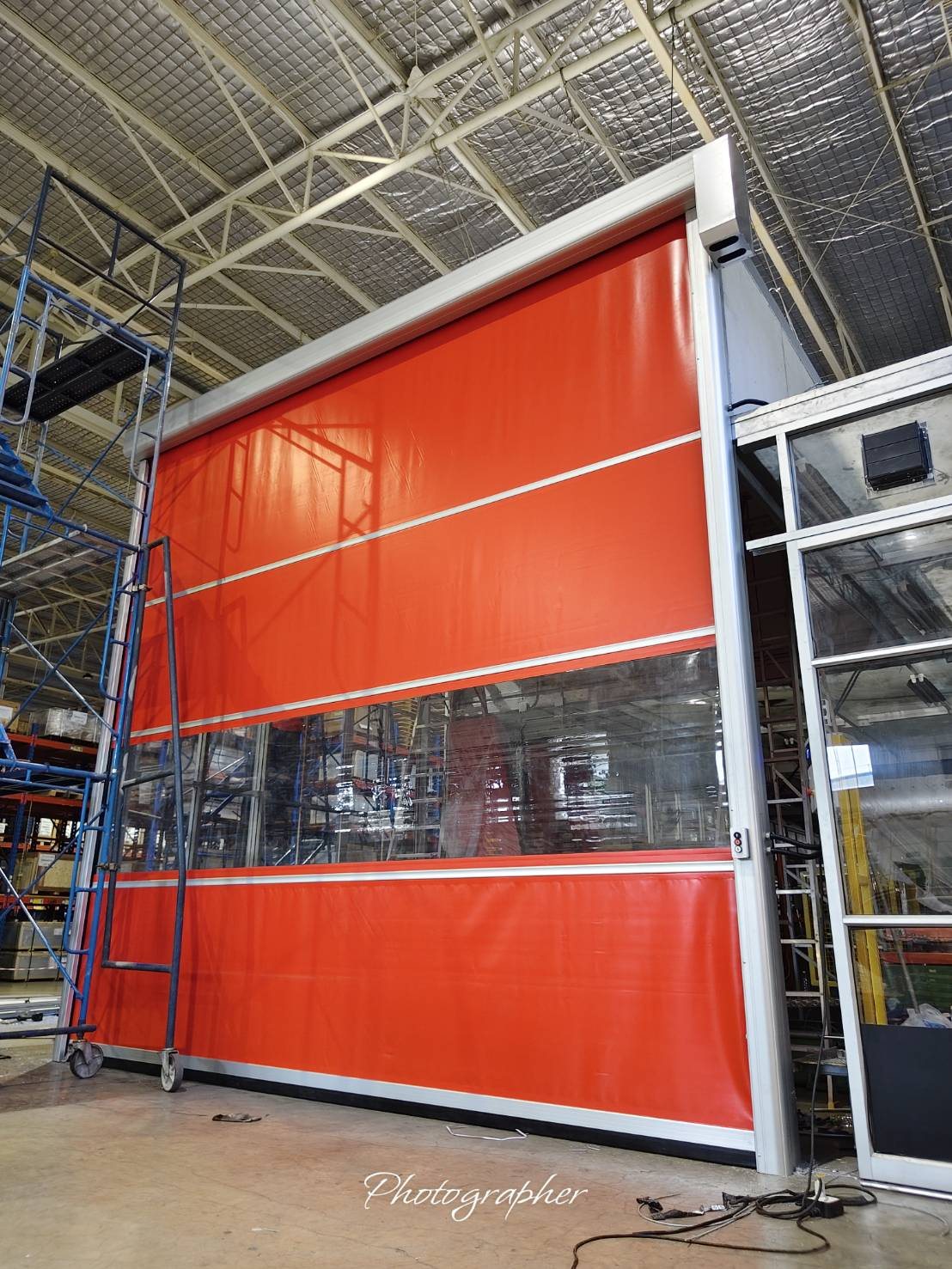 Installation photo of Standard High Speed Door for Cold Storage in Chachoengsao by OZ DOOR