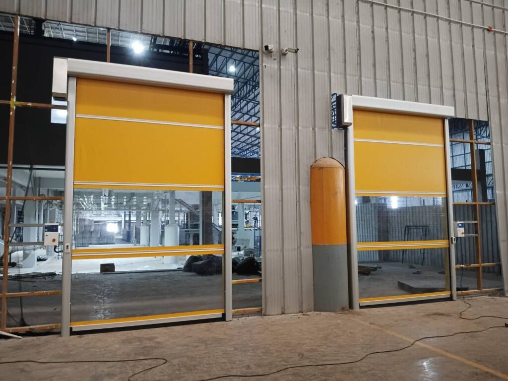 Installation photo of High Speed Doors for Manufacturing in Nakhon Ratchasima by OZ DOOR (4)