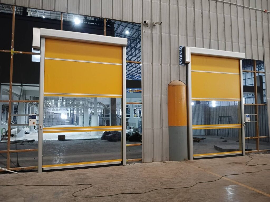 Installation photo of High Speed Doors for Manufacturing in Nakhon Ratchasima by OZ DOOR (3)