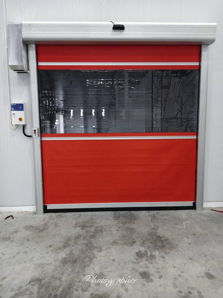 Installation photo of High Speed Doors for Cold Storage in Rayong by OZ DOOR (2)