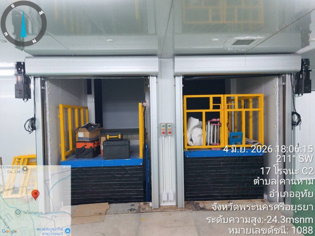 Installation photo of Zipper High Speed Doors for Cold Storage in Pathum Thani by OZ DOOR (5)