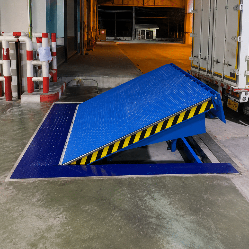 ช่องโหลดสินค้าพร้อม Dock Leveler สำหรับโรงงานอุตสาหกรรม