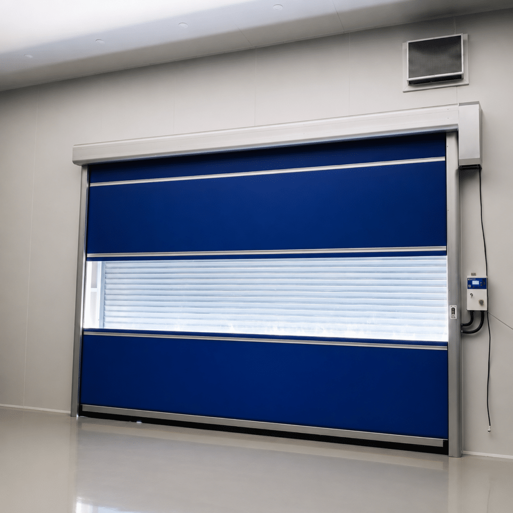 ประตูความเร็วสูง (High Speed Door) สำหรับโรงงานและคลังสินค้า เปิด-ปิดรวดเร็ว ช่วยควบคุมอุณหภูมิ ลดฝุ่น และเพิ่มประสิทธิภาพการทำงาน