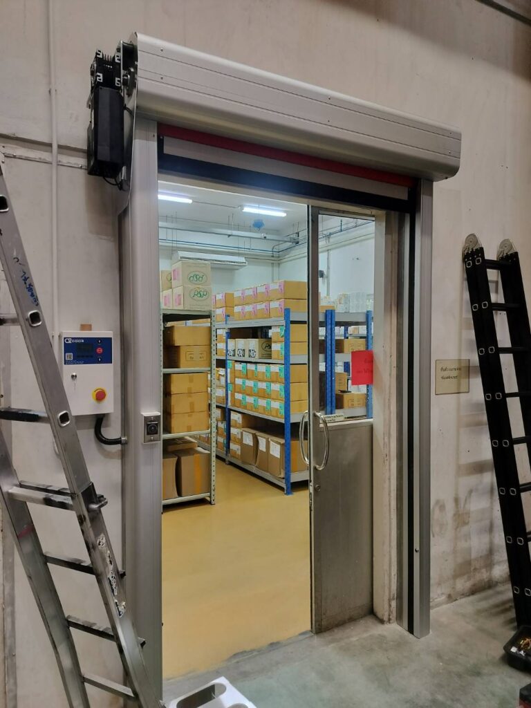 Open doorway with an interior glass door beyond